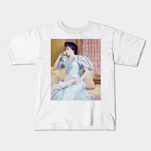 Lillie (Lillie Langtry) by Childe Hassam Kids T-Shirt by Classic Art Stall